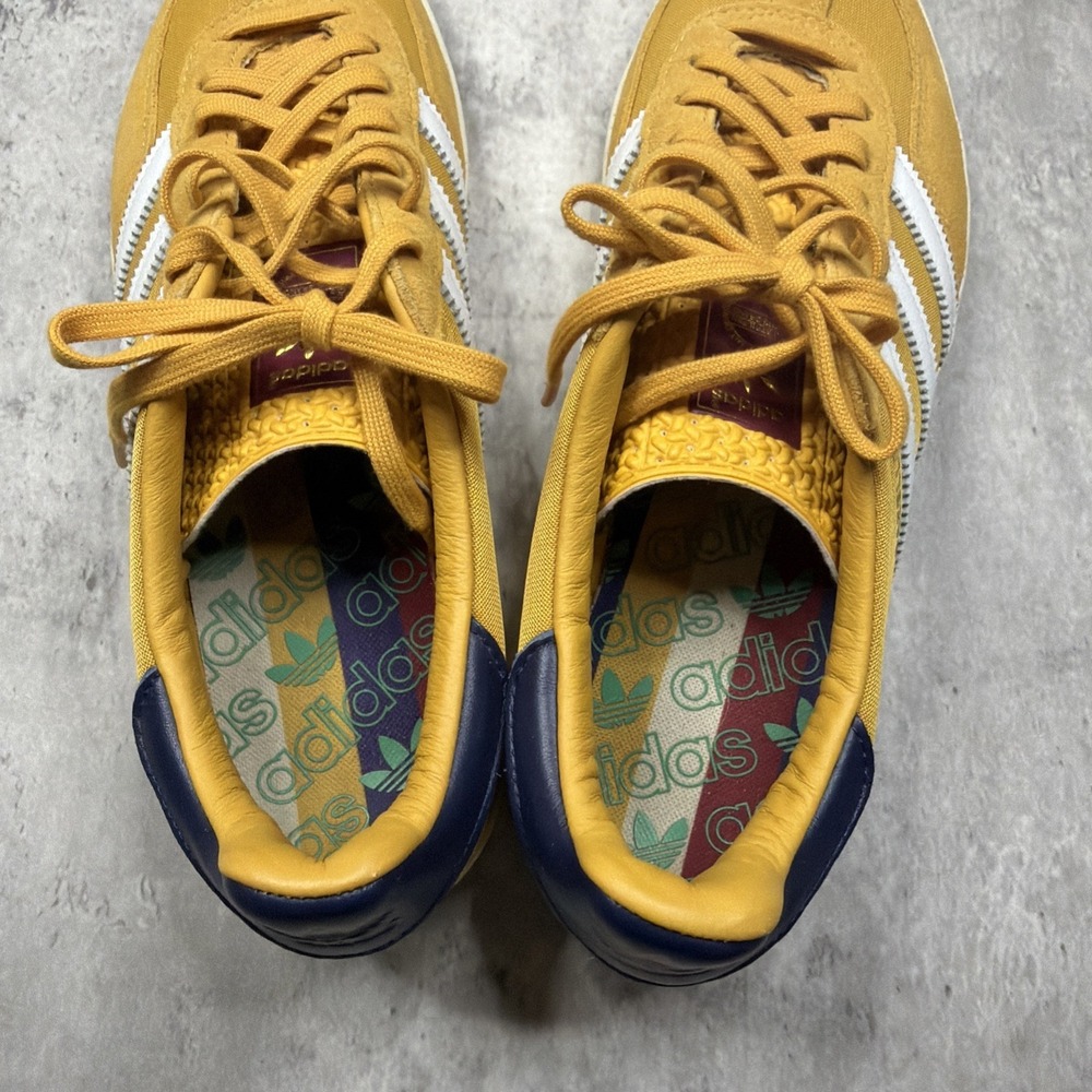 Adidas Gazelle Indoor Casual Shoes Yellow Mustard IE0540 Men's Size 9.5 EUC - Picture 5 of 12